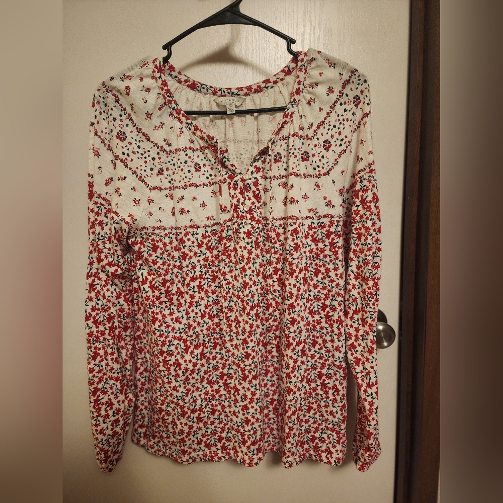 NWOT Lucky Brand V-Neck Tunic Top Size S
